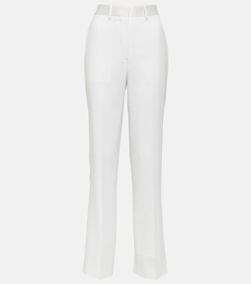 High-rise straight pants