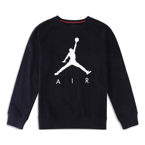 (GS) Jumpman Fleece Crewneck Sweatshirt 'Black White'