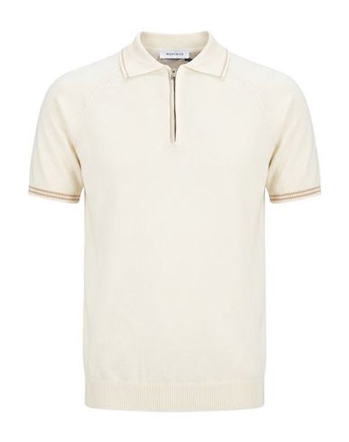 Man Polo shirt Cream Size L Cotton