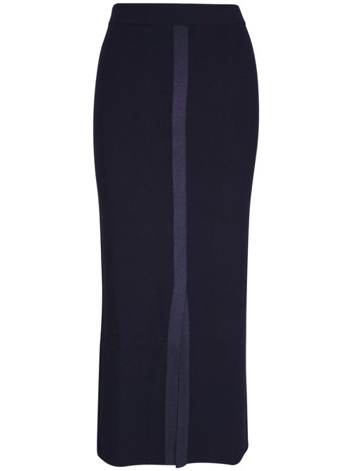 Shimmering wool skirt - Blue