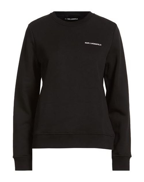 Woman Sweatshirt Black Size L Organic cotton, Recycled polyester