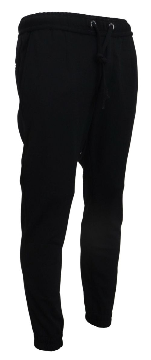 Wool-Blend Joggers — Black