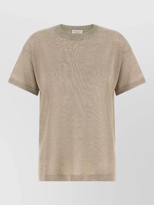Brunello Cucinelli - short sleeve sweater round neck ribbed collar