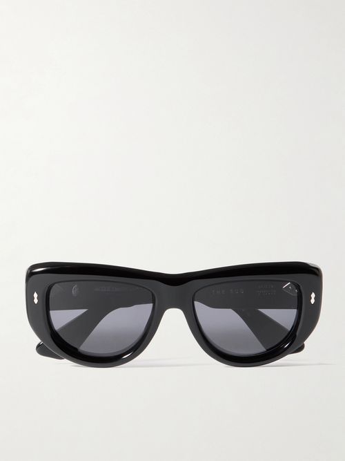 + Erin Wasson The Sud Square-frame Acetate Sunglasses - Black