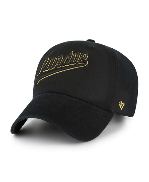 Men's Black Purdue Boilermakers Vault Clean Up Adjustable Hat - Black