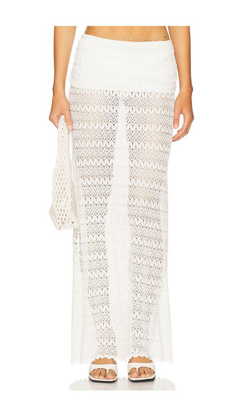 Lovers and Friends Nadina Maxi Skirt in White.  XS. Also in