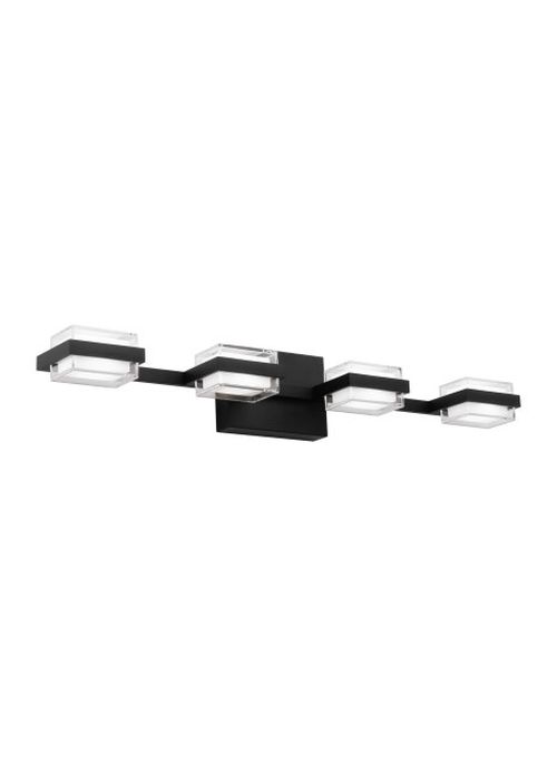 Nightshade Black LED Bath Vanity from the Kamden Collection