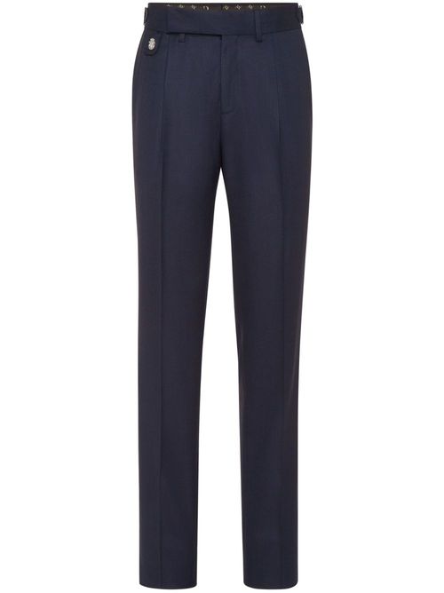 Straight-leg chino trousers - Blue