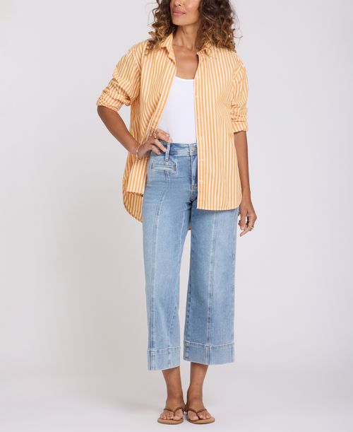 Petite Teresa Wide-Leg Ankle Jeans with Lift Tuck Technology - Mist Springs