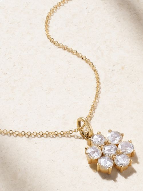 Daisy Bloom 18-karat Gold Diamond Necklace - One size