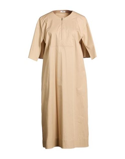 Easy Woman Midi dress Sand Size 8 Cotton, Elastane