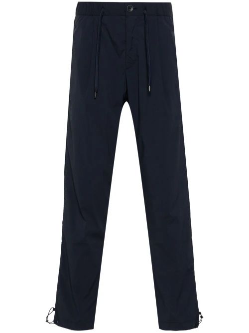 Mid-Rise Tapered Trousers — Navy
