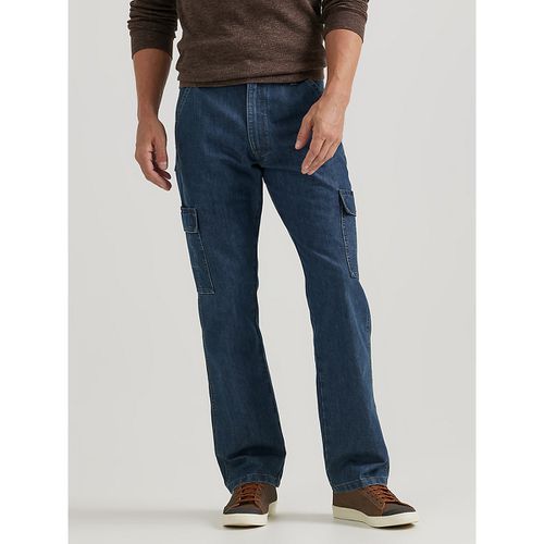 ® Denim Loose Fit Cargo Jean in Medium Stonewash Denim