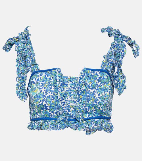 Ariane floral crop top