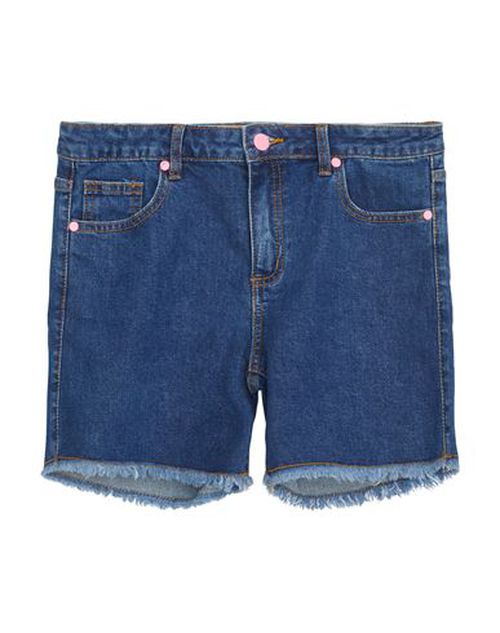 Kid Girl Denim shorts Blue Size 10 Cotton, Elastane