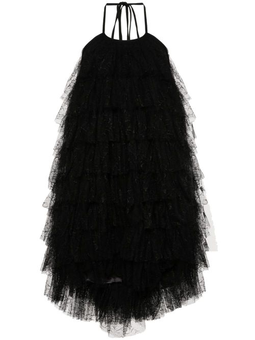 Alys lace midi dress - Black