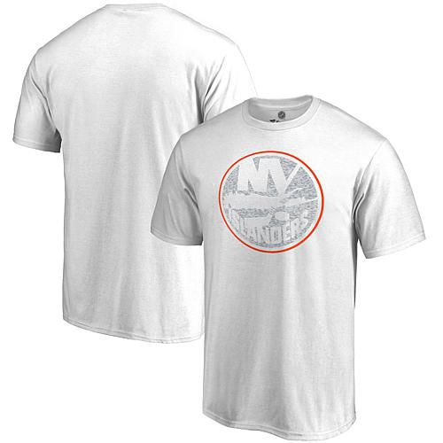 Men's White New York Islanders Whiteout T-Shirt - Size Large