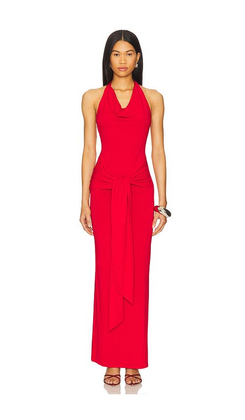 Superdown Mariza Halter Maxi Dress in Red.  XS. Also in L, M, S