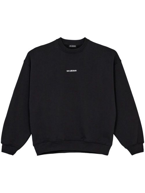 Embroidered logo sweater - Black