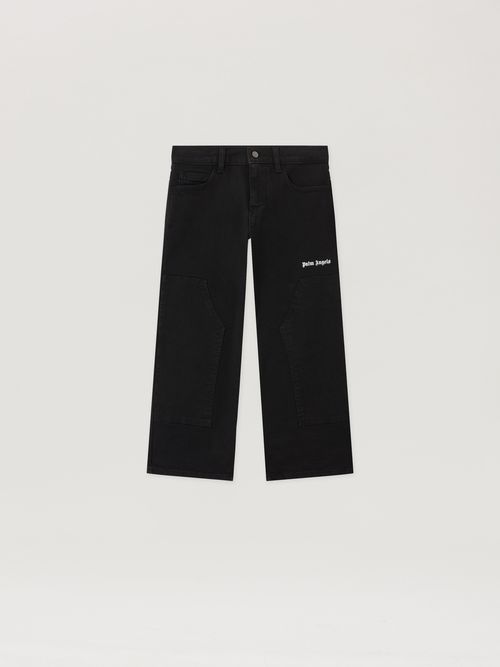 Logo Carpenter Pants Kids  Nero/black