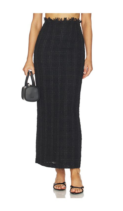 Kimberly Taylor Column Skirt in Black. S. Also in