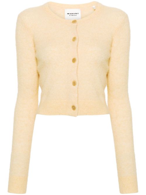Nity brushed-effect cardigan - Yellow