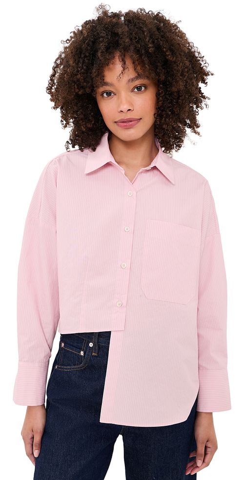 Carter Button Down Shirt Pink Stripe