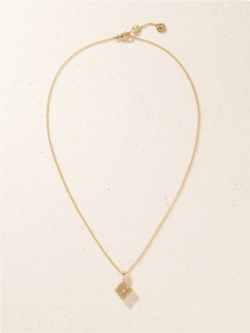 Opera Tulle 18-karat Gold And Mother-of-pearl Necklace - One size