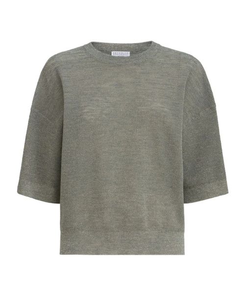 Sparkling linen sweater