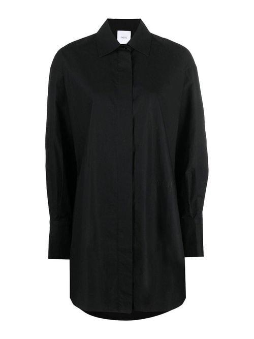 Logo-print long-sleeved shirt