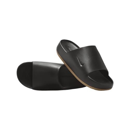 Nike Calm Men's Slides (FD4116-003, Black/Gum Medium Brown/Black)