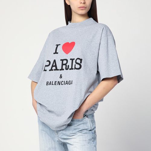 Graues T-Shirt I Love Paris