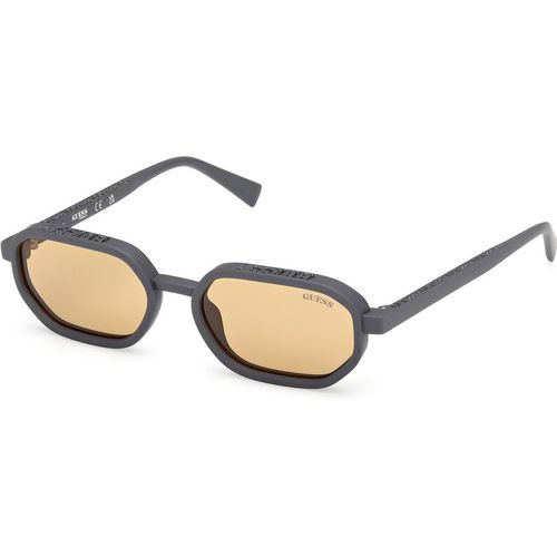 Guess Unisex Guess GU00233 20E Gafas de sol Inyectado Gris Marrón Geométrico Norma