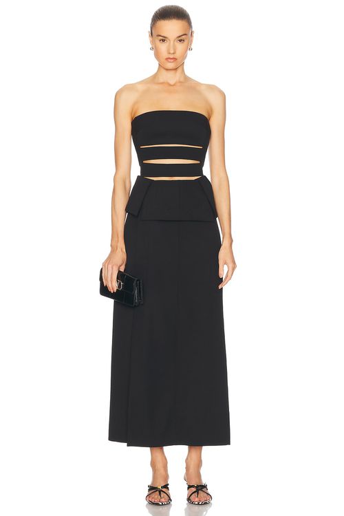 Proenza Schouler Strapless Dress in Black - Black.  6 also in 0