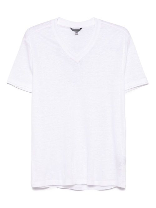 John Varvatos linen T-shirt - White