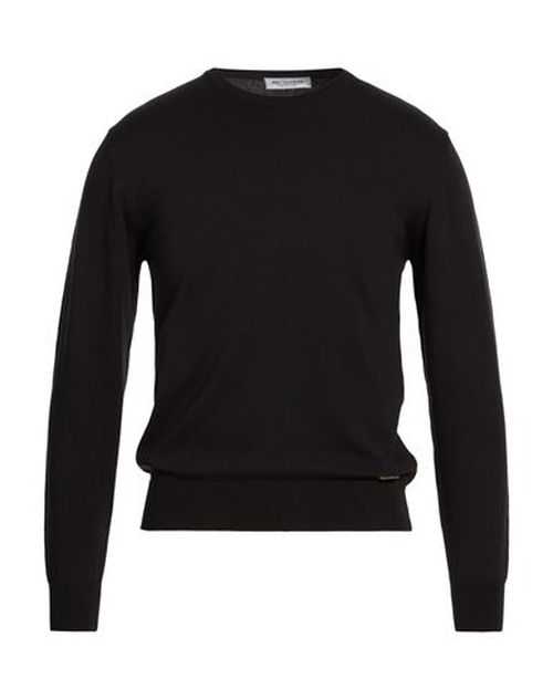 Man Sweater Black Size M Cotton