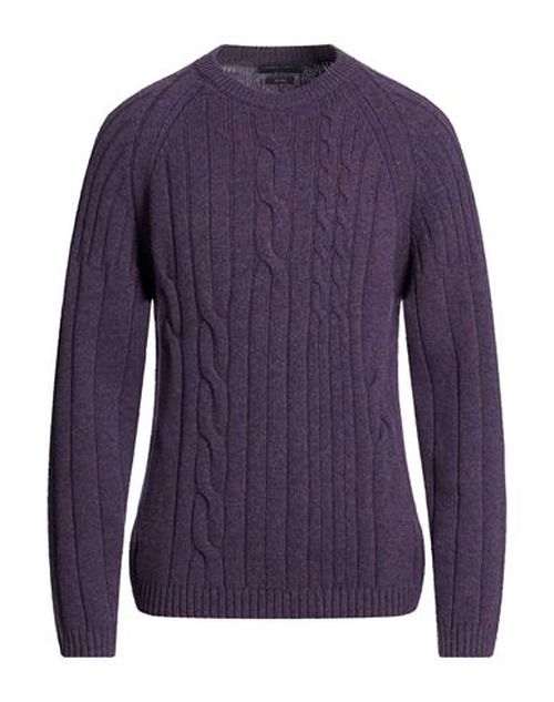 Man Sweater Mauve Size S Merino Wool
