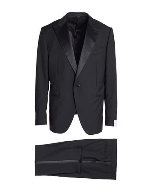 Man Suit Black Size 38 Wool, Superkid mohair