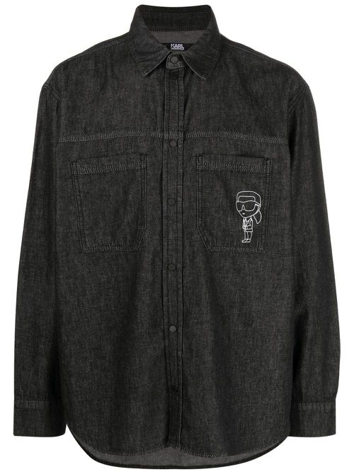 Ikonik 2.0 denim shirt - Black