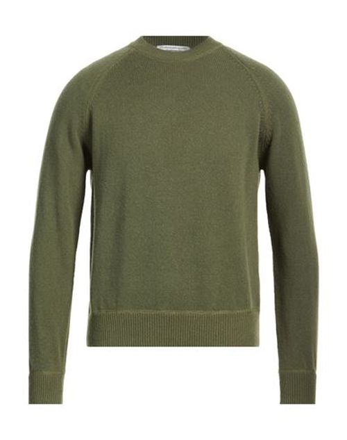Man Sweater Military green Size S Wool, Polyamide