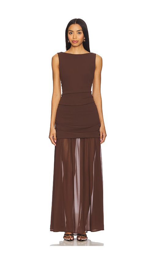 Show Me Your Mumu ROBE MAXI ARIA en Brown.  XS. Also en
