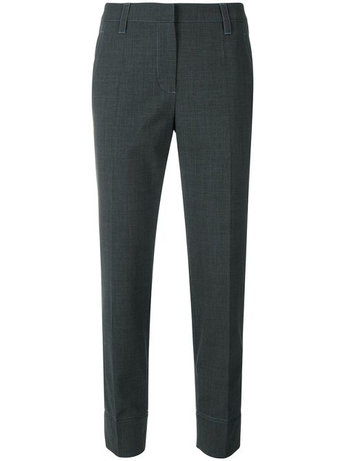 Brunello Cucinelli tailored crop trousers - Grey