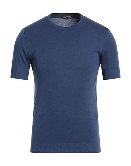 Man Sweater Navy Size 42 Lyocell, Cotton