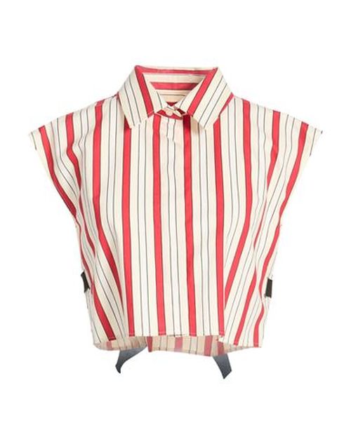 Woman Shirt Red Size 4 Cotton, Polyamide, Viscose