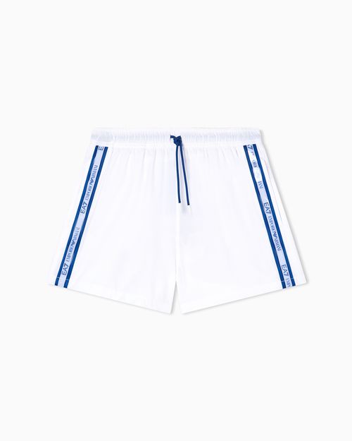 Logo Series swim trunks with logo tape