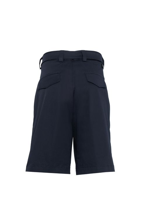 Stretch Cotton Shorts — Navy