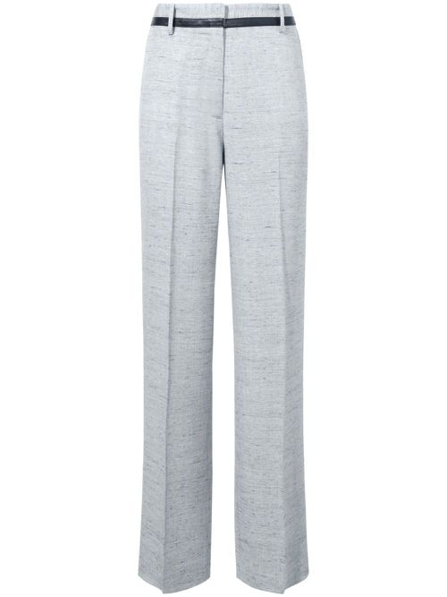 Aiden mélange wide-leg trousers - Grey