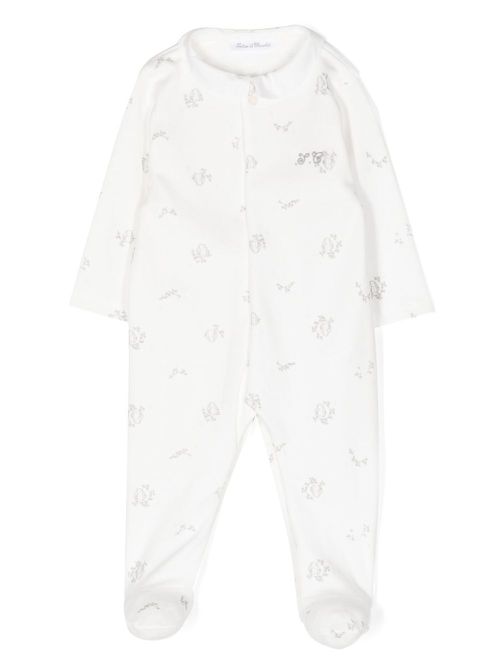 Tartine Et Chocolat Pyjama met geborduurd logo - Wit
