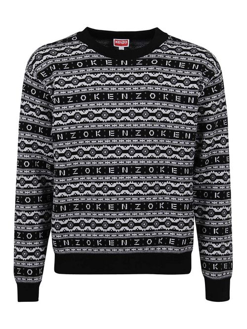 Jacquard logo jumper