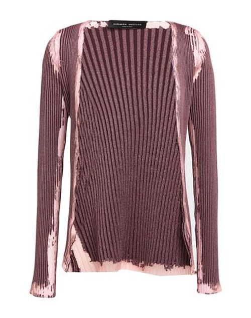Woman Cardigan Mauve Size S Cotton, Polyester
